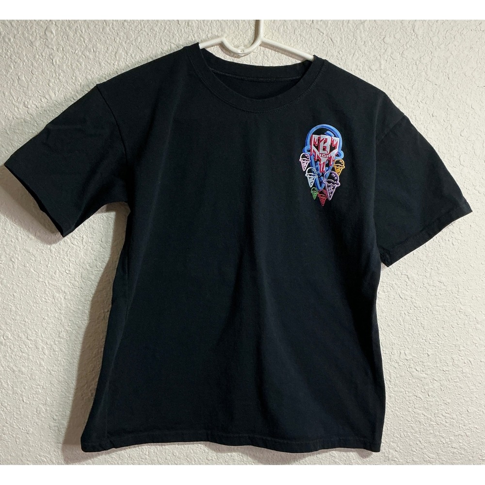 K2 Baseball Lifestyle Black Graphic T-Shirt Baseball Streetwear XL Tee